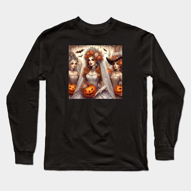 Halloween Bride and Bridesmaids Long Sleeve T-Shirt by EverBride